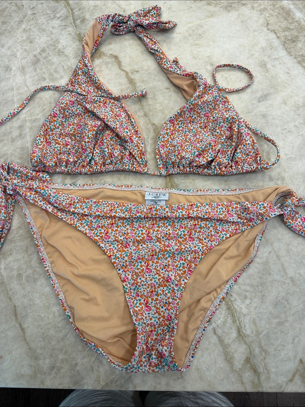 Liberty of London J. Crew Floral Tie-Side Bikini Set - XL